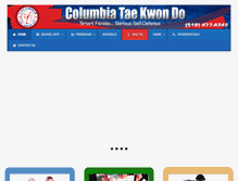 Tablet Screenshot of columbiatkd.com